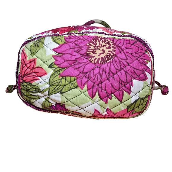 Vera Bradley Hello Dahlia zcinch Purse Top Handles Matching Makeup Bag - Picture 7 of 9